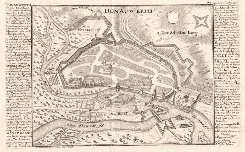 Gabriel Bodenehr (1664 1758) Ansicht der Stadt Donauwerth Gustav